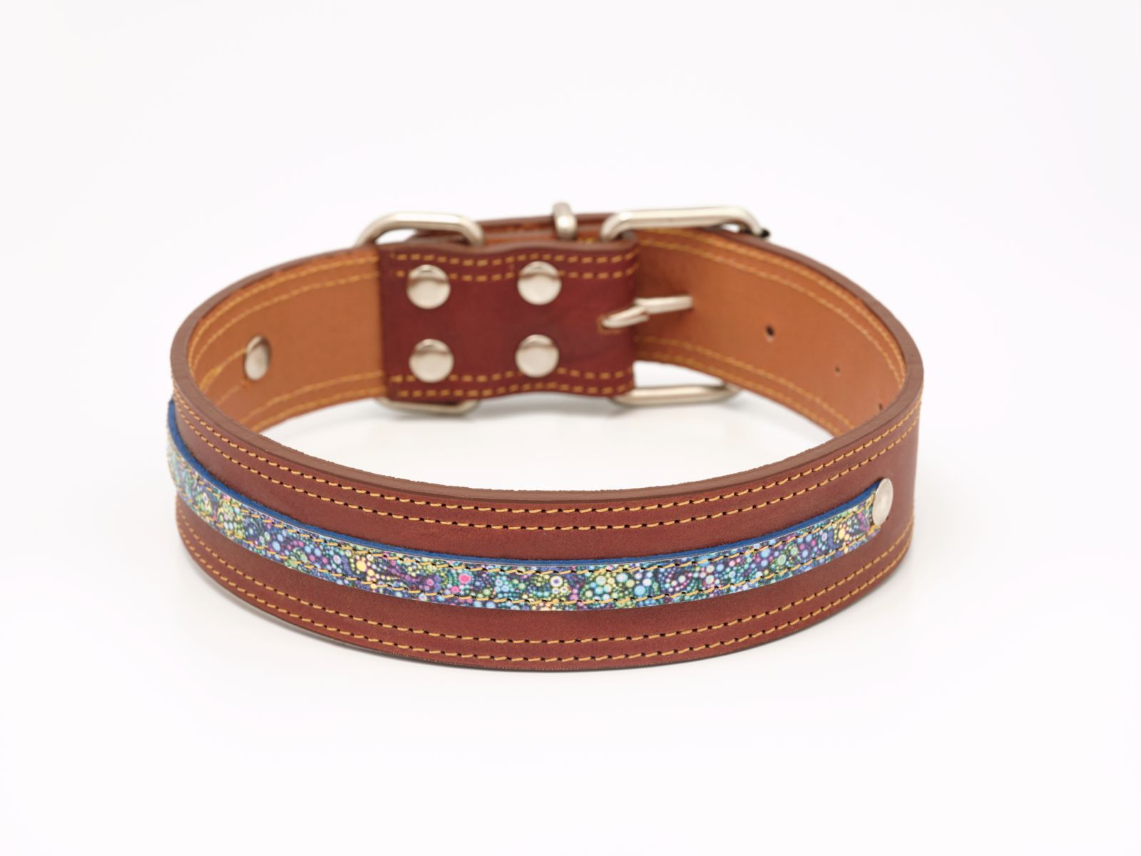 Collar para perros en cuero de vacuno Clasic Orion