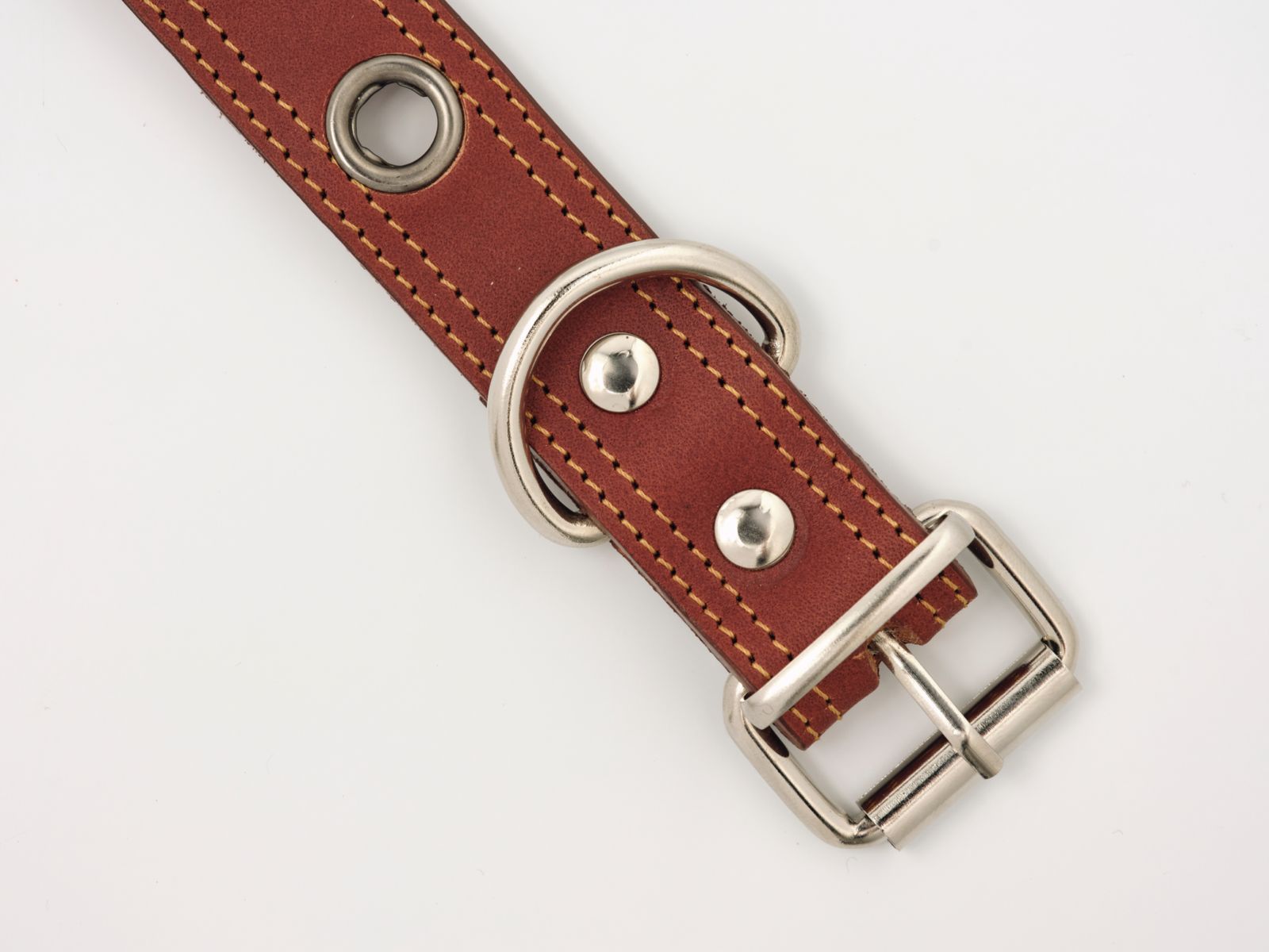Collar para perros en cuero de vacuno Clasic Daphne