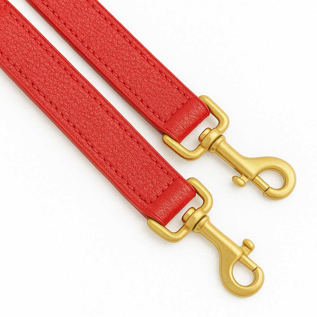Correa de cuero Rojo.