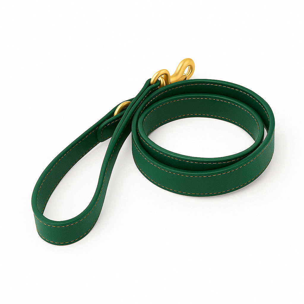 Correa de cuero de cuero Verde.