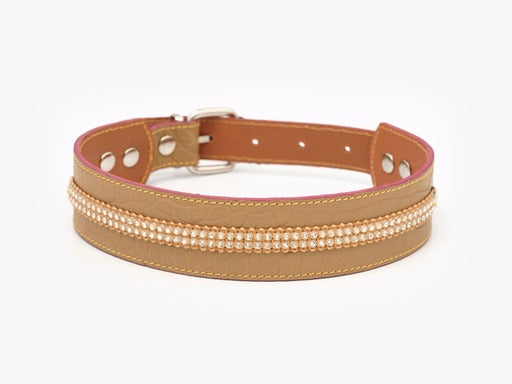 Collar para perros en cuero París Louvre