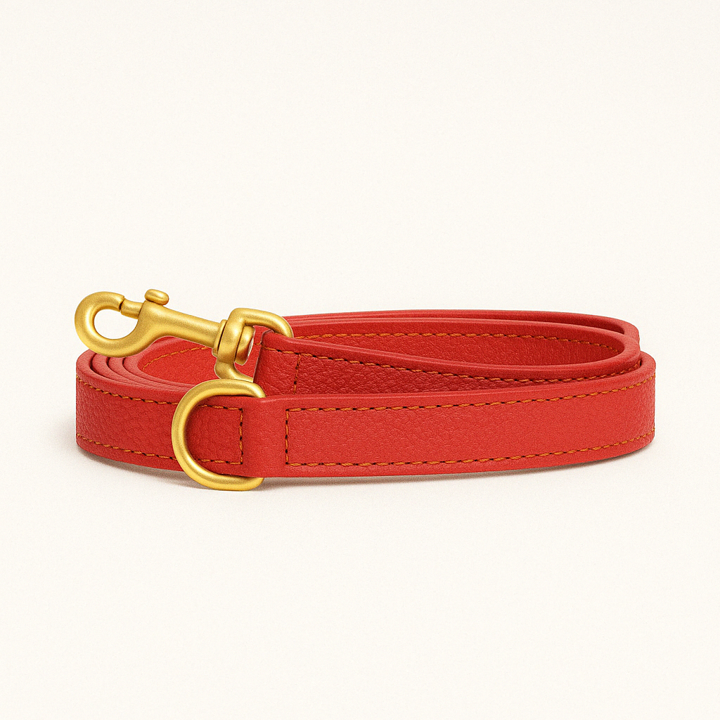 Correa de cuero Rojo.