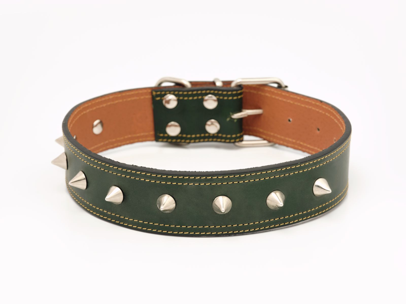 Collar para perros en cuero de vacuno Clasic Athena