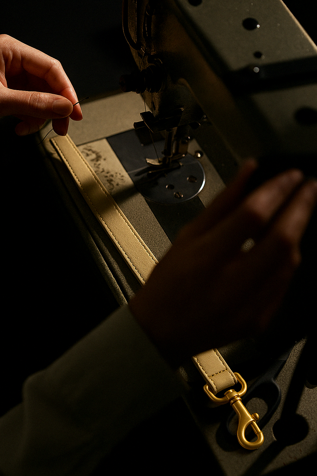 Collar Colección Luxury en cuero Marrón.