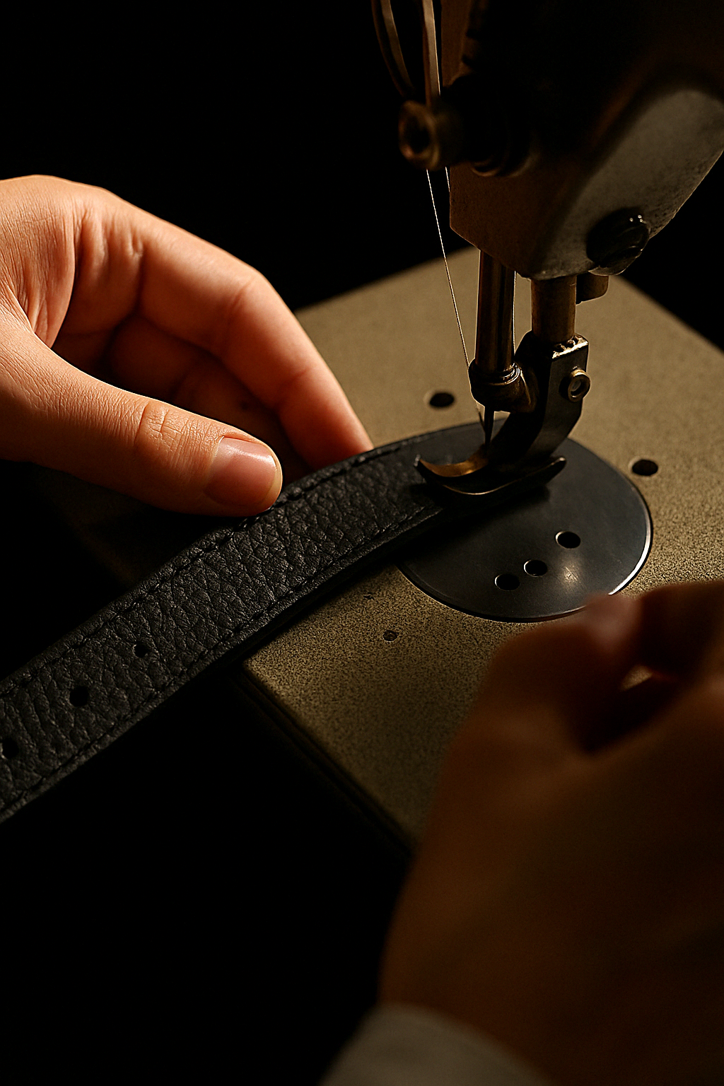 Collar Colección Luxury en cuero Rojo.