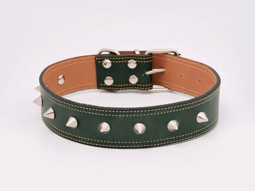 Collar para perros en cuero de vacuno Clasic Athena