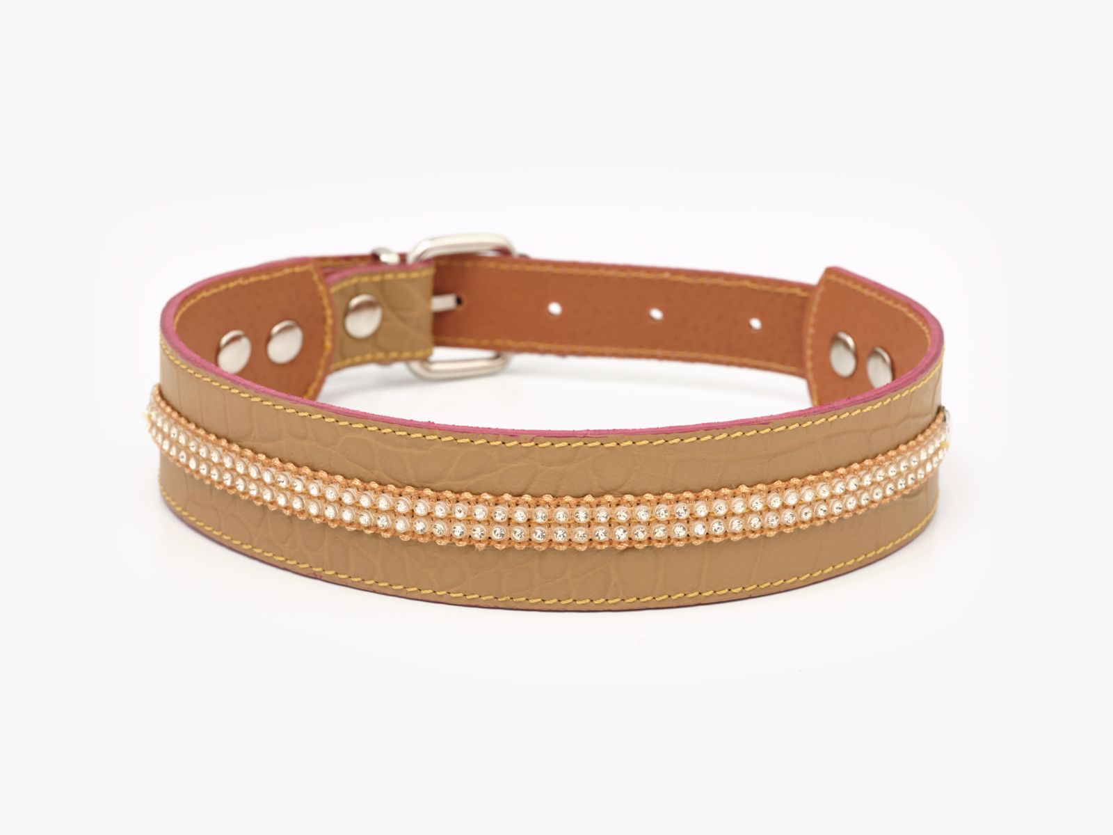 Collar para perros en cuero París Louvre