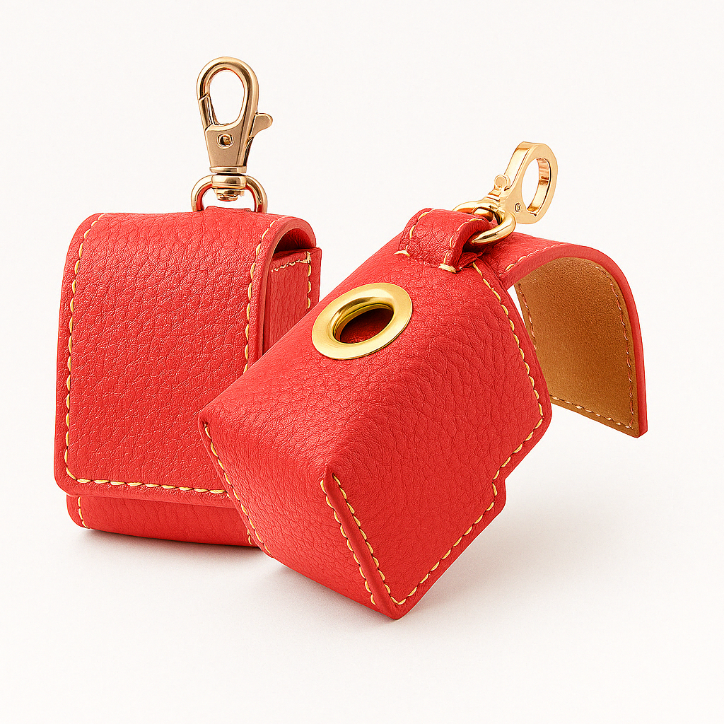 Portabolsas Luxury Cuero Naranja