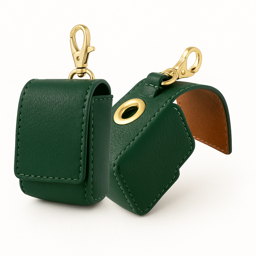 Portabolsas Luxury Cuero Verde