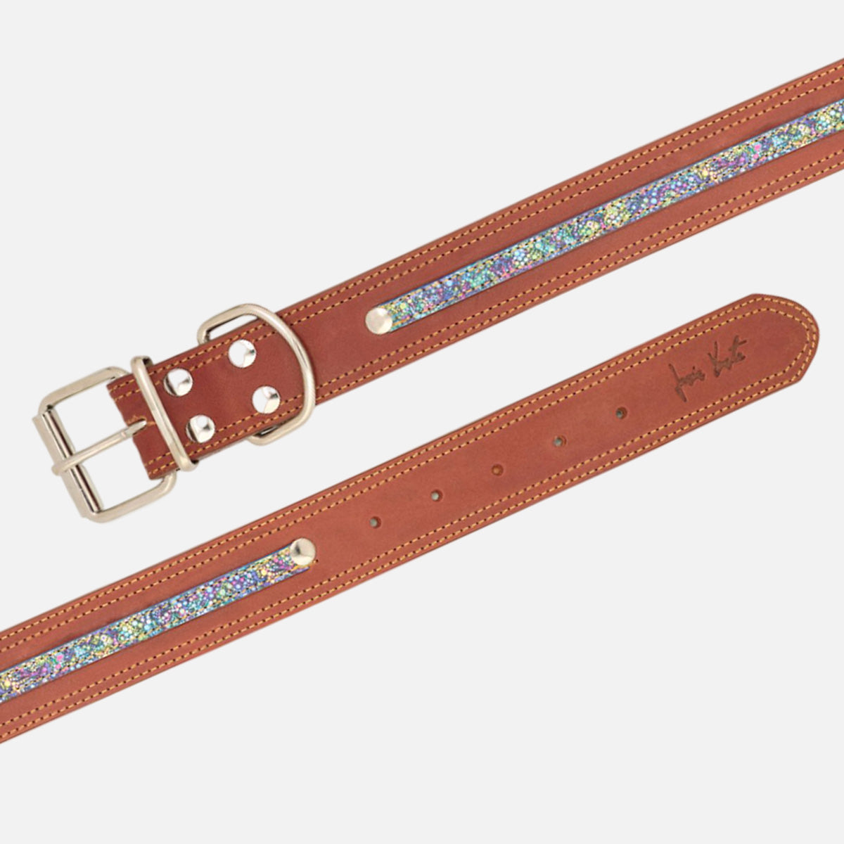 Collar para perros en cuero de vacuno Clasic Orion