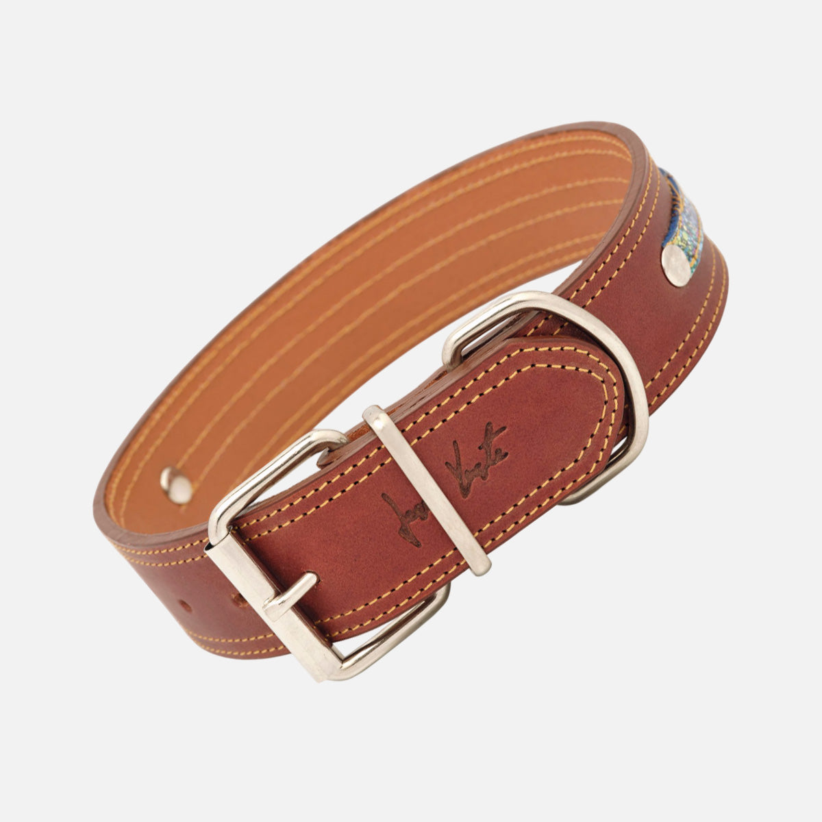 Collar para perros en cuero de vacuno Clasic Orion