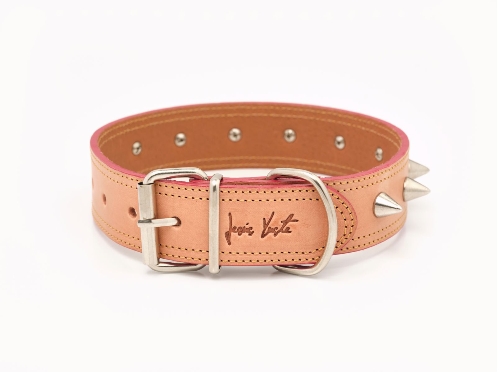 Collar para perros en cuero de vacuno Clasic Athena
