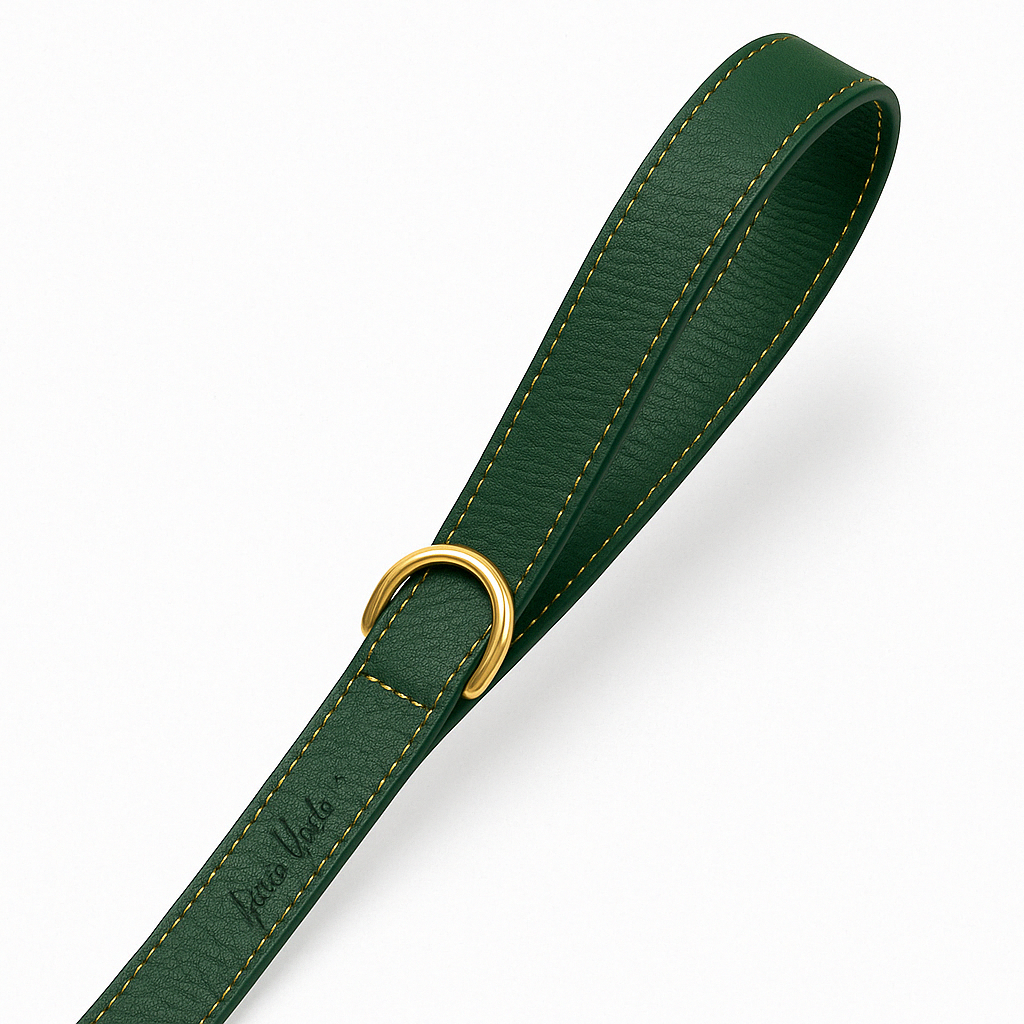 Correa de cuero de cuero Verde.