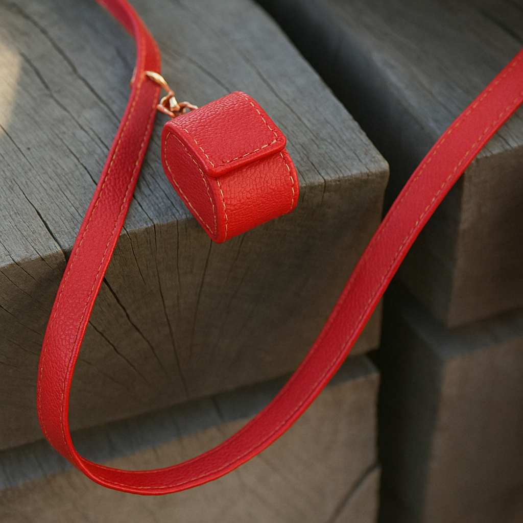 Portabolsas Luxury Cuero Rojo