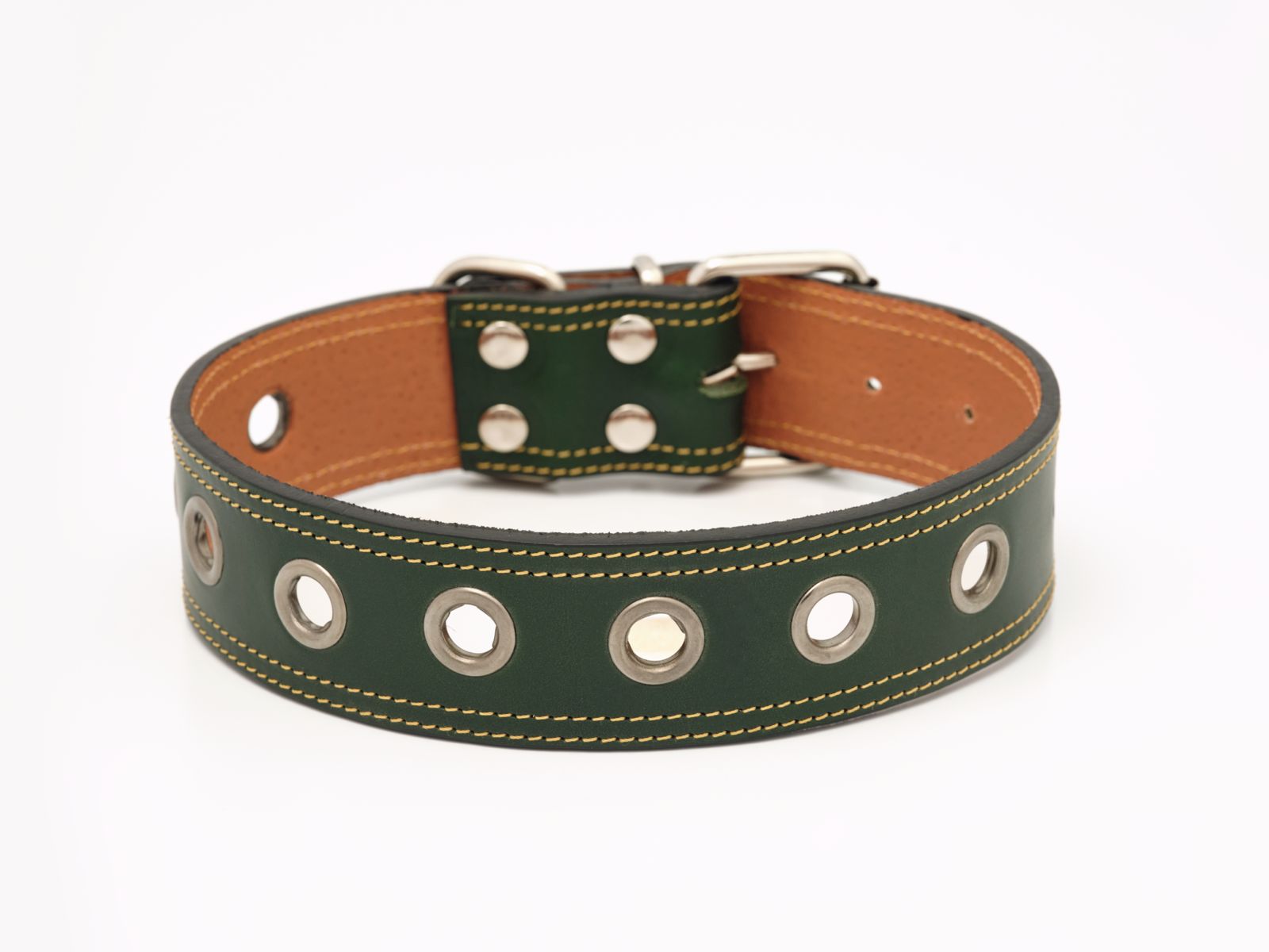 Collar para perros en cuero de vacuno Clasic Daphne