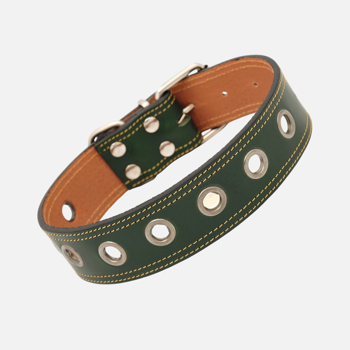 Collar para perros en cuero de vacuno Clasic Daphne