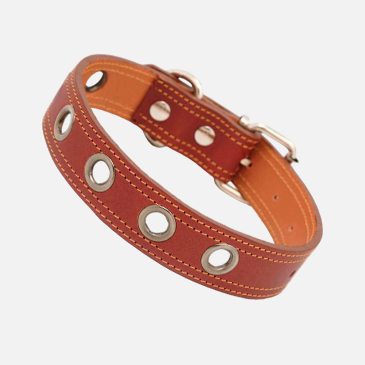 Collar para perros en cuero de vacuno Clasic Daphne