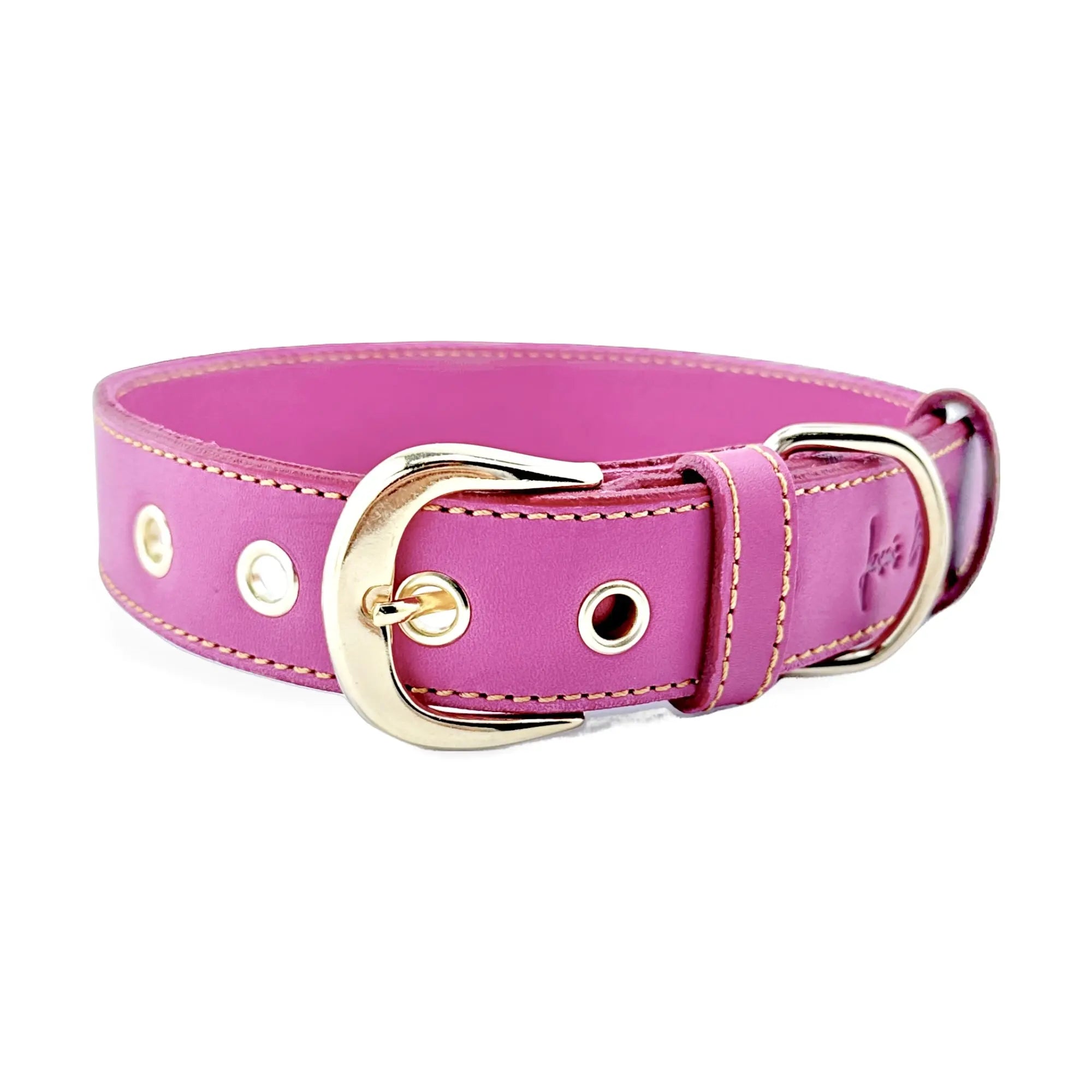 Collar de cuero para perros Colección "Chic is Pink" 