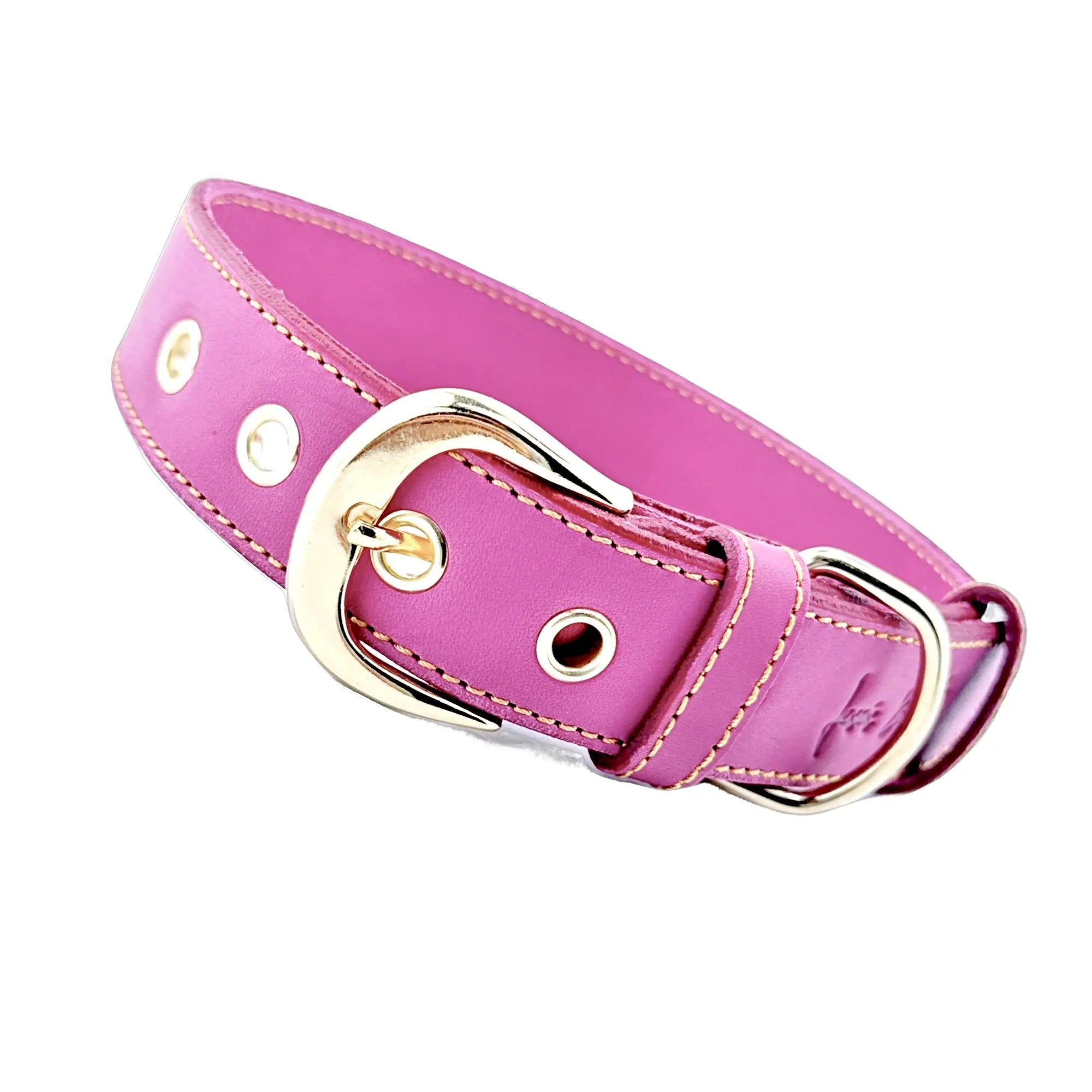 Collar de cuero para perros Colección "Chic is Pink" 